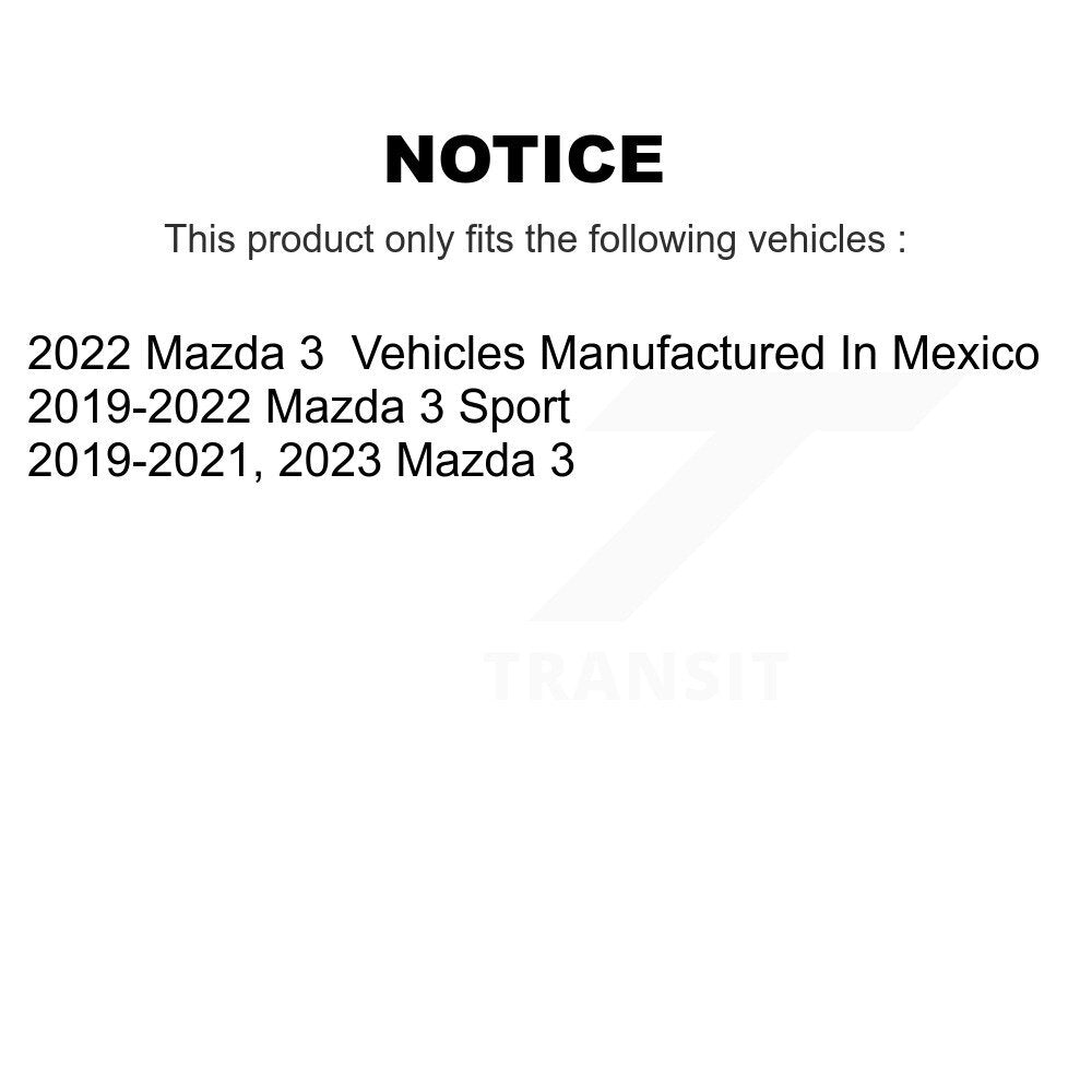 Semi-Metallic Disc Brake Pads Front PPF-D2218 For Mazda 3 Sport