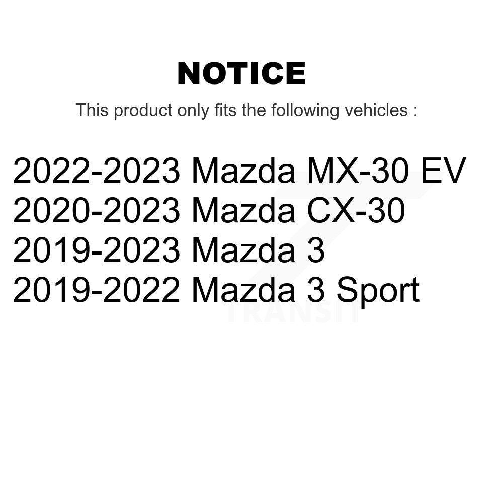 Semi-Metallic Disc Brake Pads Rear PPF-D2219 For Mazda 3 CX-30 Sport MX-30 EV