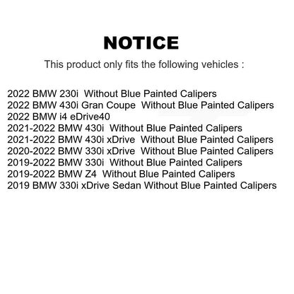Semi-Metallic Disc Brake Pads Rear PPF-D2221 For BMW 330i xDrive i4 330e Toyota