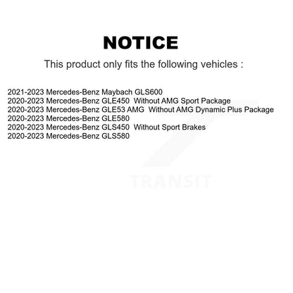 Semi-Metallic Disc Brake Pads Front PPF-D2237 For Mercedes-Benz GLE450 GLS450