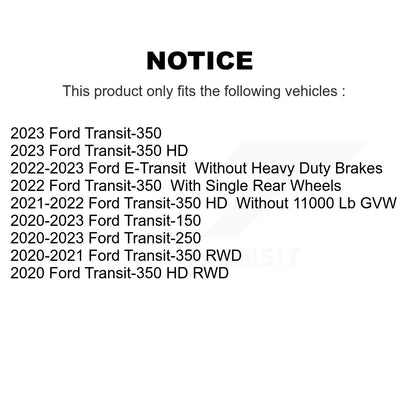 Semi-Metallic Disc Brake Pads Rear PPF-D2280 For Ford Transit-250 Transit-350 HD