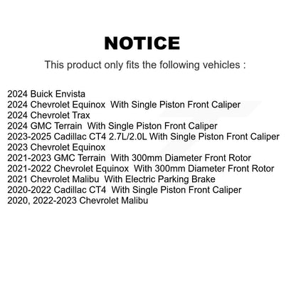Semi-Metallic Disc Brake Pads Front PPF-D2345 For Chevrolet GMC Terrain Equinox
