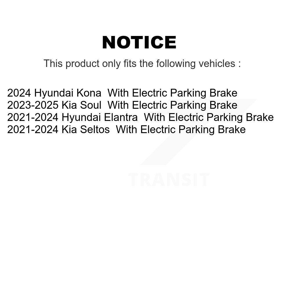 Semi-Metallic Disc Brake Pads Rear PPF-D2373 For Hyundai Elantra Kia Seltos