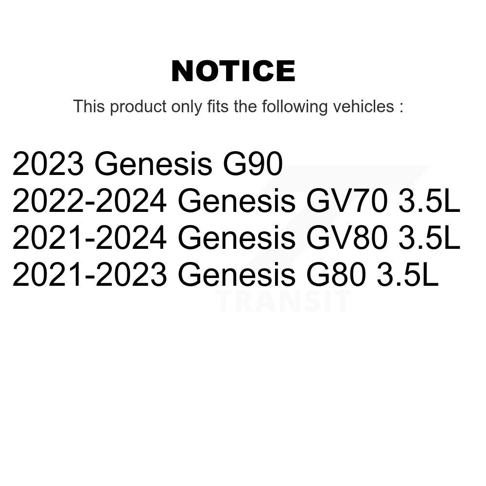 Semi-Metallic Disc Brake Pads Front PPF-D2376 For Genesis GV70 GV80 G80 G90