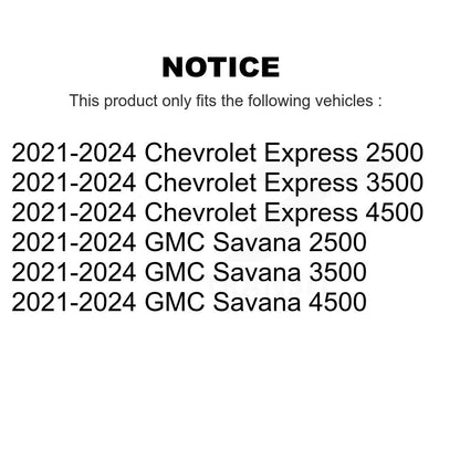 Semi-Metallic Disc Brake Pads Front PPF-D2404 For GMC Chevrolet Savana 2500 3500