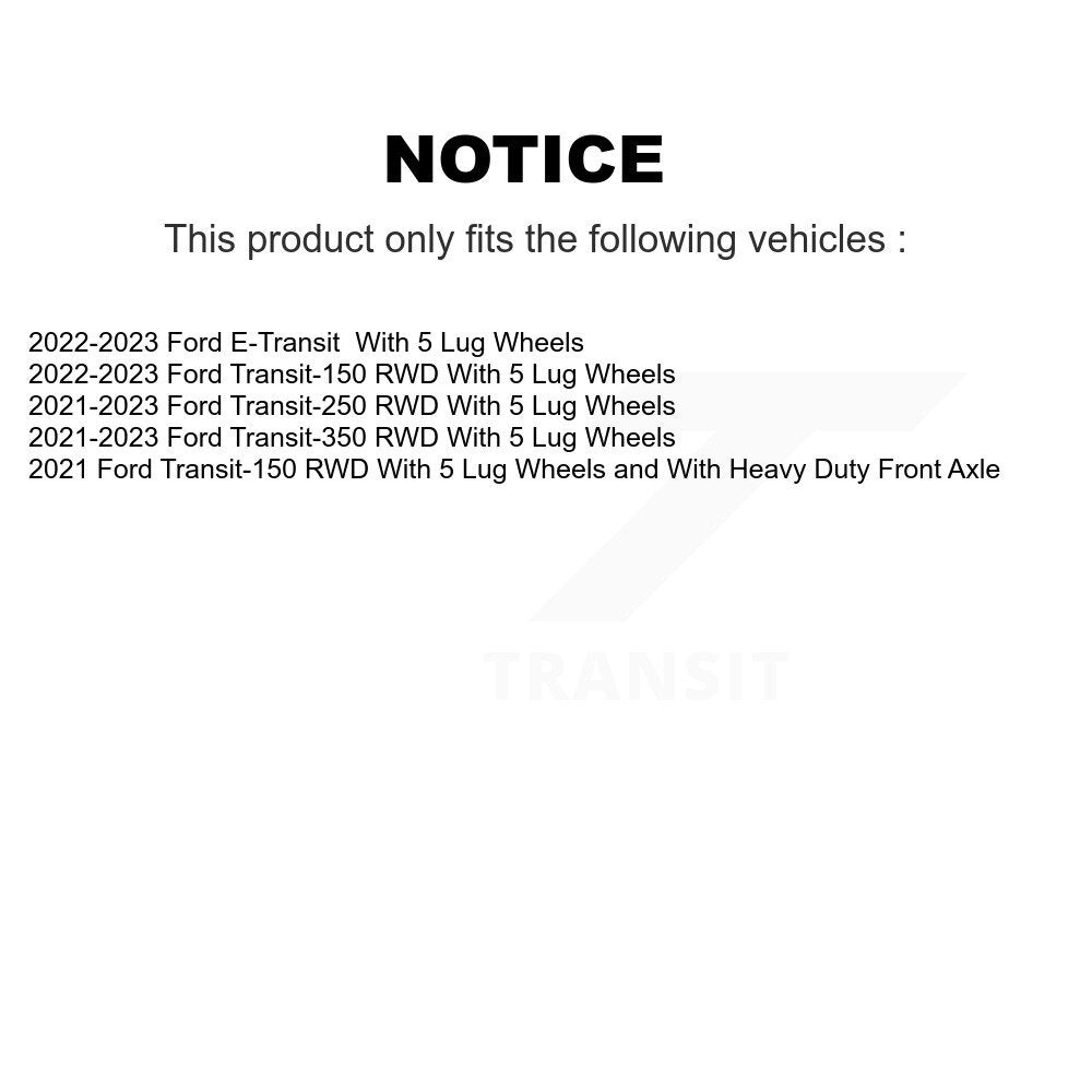 Semi-Metallic Disc Brake Pads Front PPF-D2423 For Ford Transit-250 Transit-350
