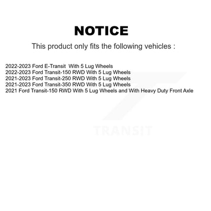 Semi-Metallic Disc Brake Pads Front PPF-D2423 For Ford Transit-250 Transit-350