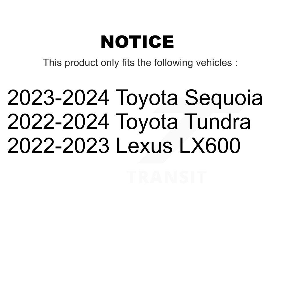 Semi-Metallic Disc Brake Pads Rear PPF-D2439 For Toyota Tundra Sequoia Lexus