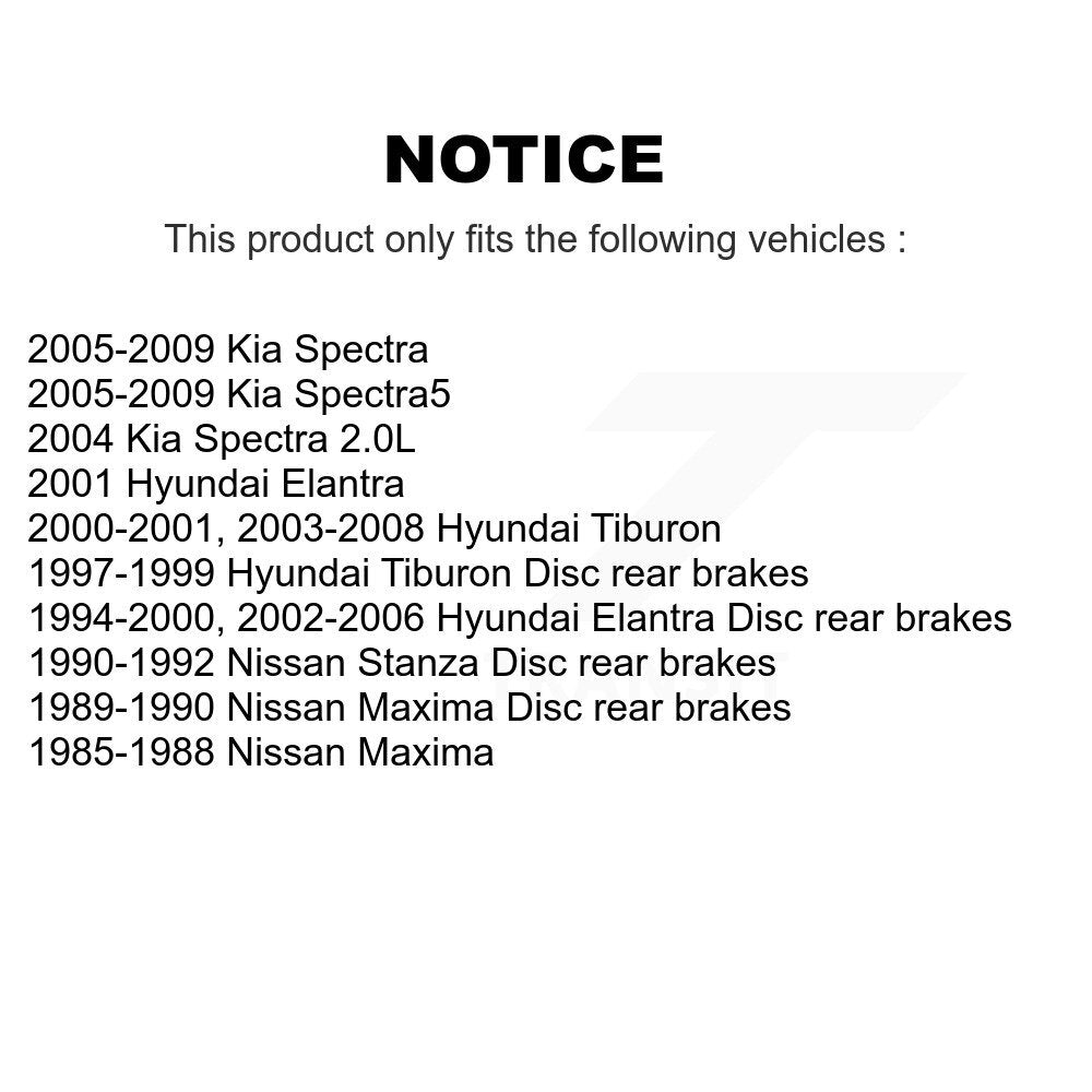 Semi-Metallic Disc Brake Pads Rear PPF-D323 For Hyundai Elantra Kia Spectra