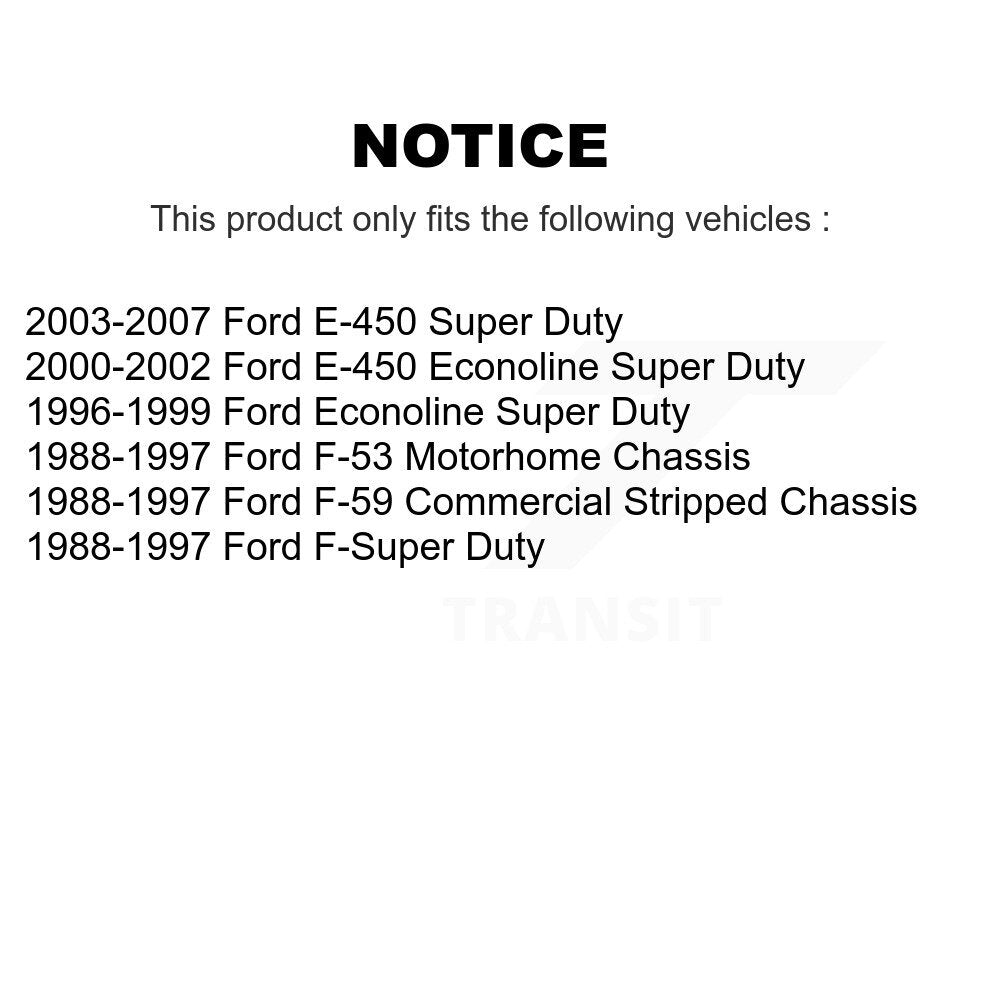 Semi-Metallic Disc Brake Pads PPF-D411 For Ford E-450 Econoline Super Duty F-53