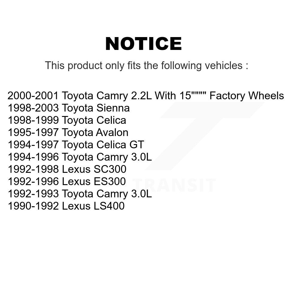 Semi-Metallic Disc Brake Pads Front PPF-D476 For Toyota Camry Sienna Lexus ES300