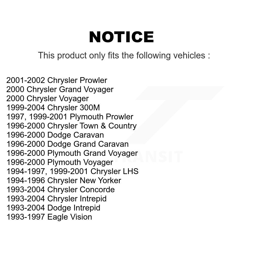 Semi-Metallic Disc Brake Pads Front PPF-D591 For Dodge Chrysler Intrepid Caravan