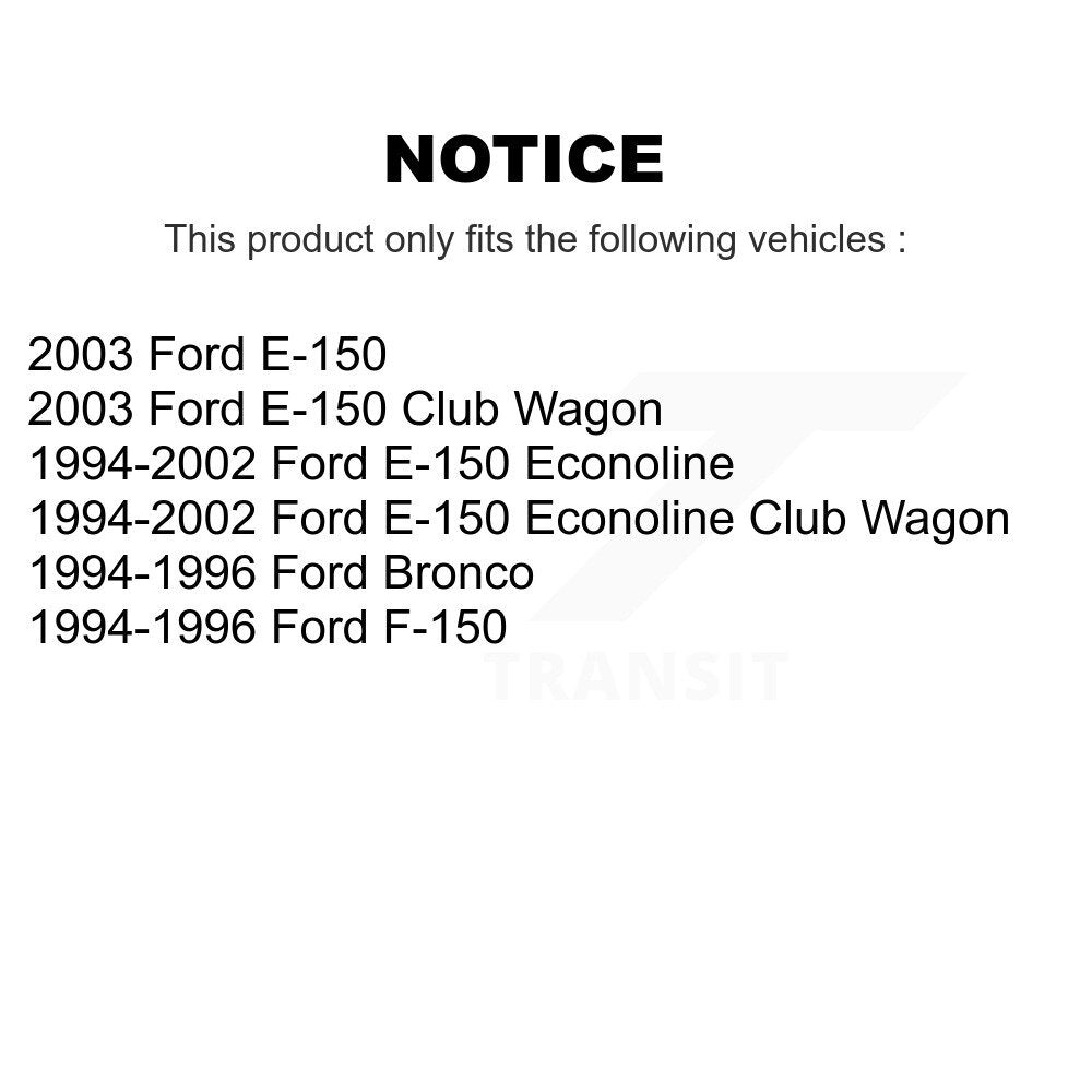 Semi-Metallic Disc Brake Pads Front PPF-D632 For Ford F-150 E-150 Econoline Club