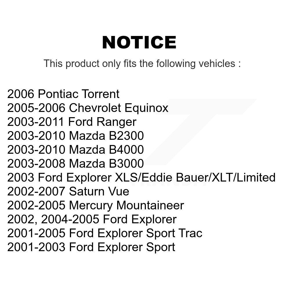Semi-Metallic Disc Brake Pads Front PPF-D833 For Ford Ranger Mazda Explorer Vue