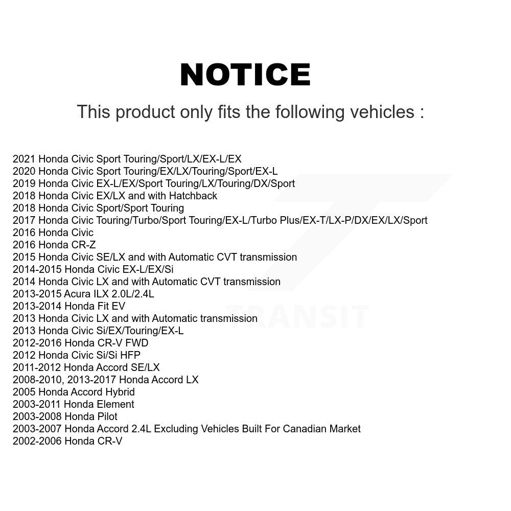 Semi-Metallic Disc Brake Pads Front PPF-D914 For Honda Civic CR-V Accord Pilot