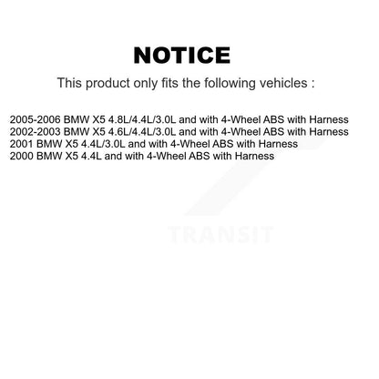 ABS Wheel Speed Sensor Rear SEN-2ABS0082 For BMW X5 with Harness