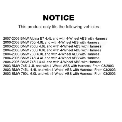 ABS Wheel Speed Sensor Front SEN-2ABS0097 For BMW 750i 750Li 745i 745Li 760Li B7