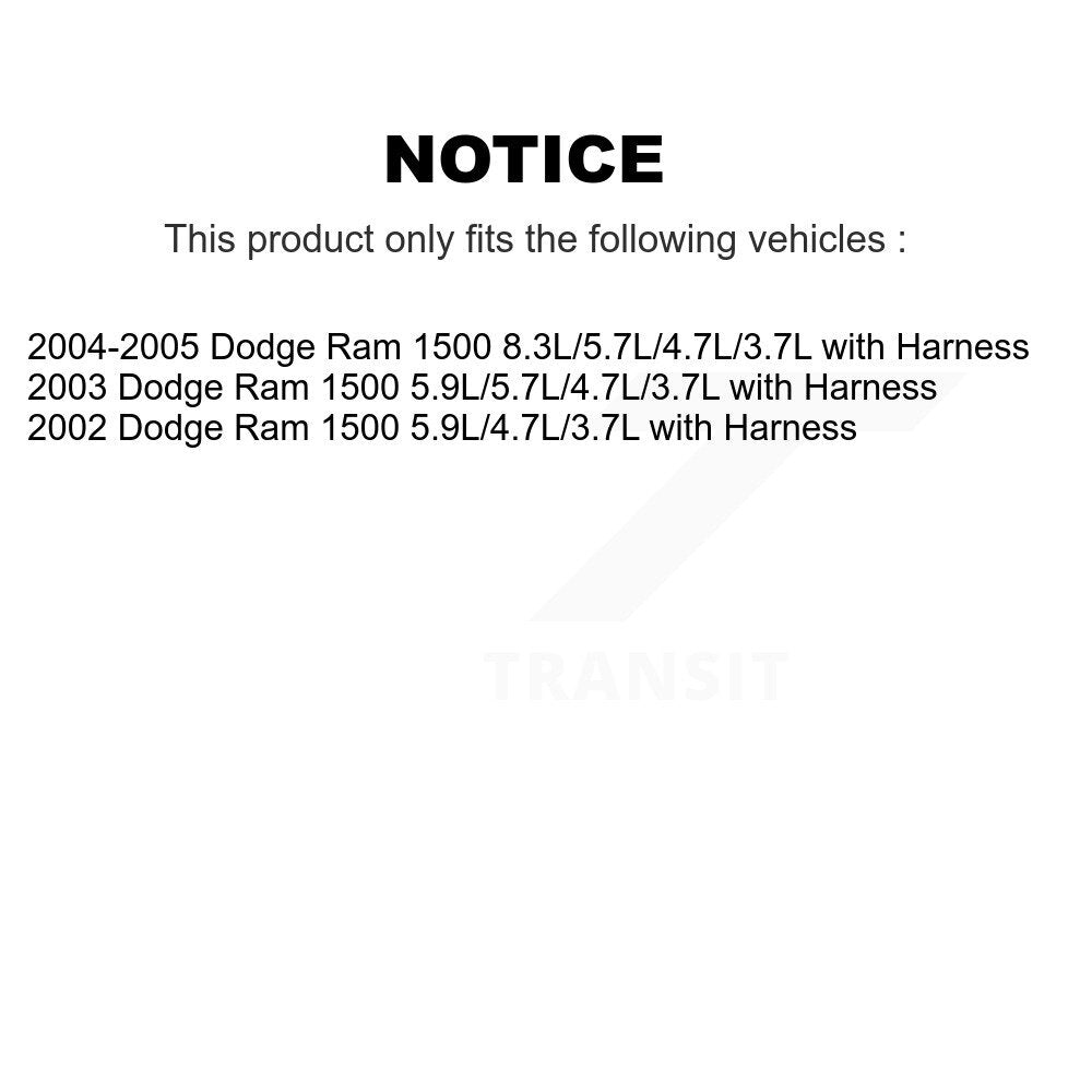 ABS Wheel Speed Sensor Front SEN-2ABS0177 For Dodge Ram 1500 with Harness