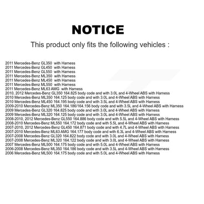 ABS Wheel Speed Sensor Front SEN-2ABS0196 For Mercedes-Benz ML350 ML320 GL350