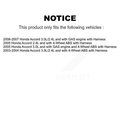 ABS Wheel Speed Sensor Rear Left SEN-2ABS0199 For Honda Accord with Harness