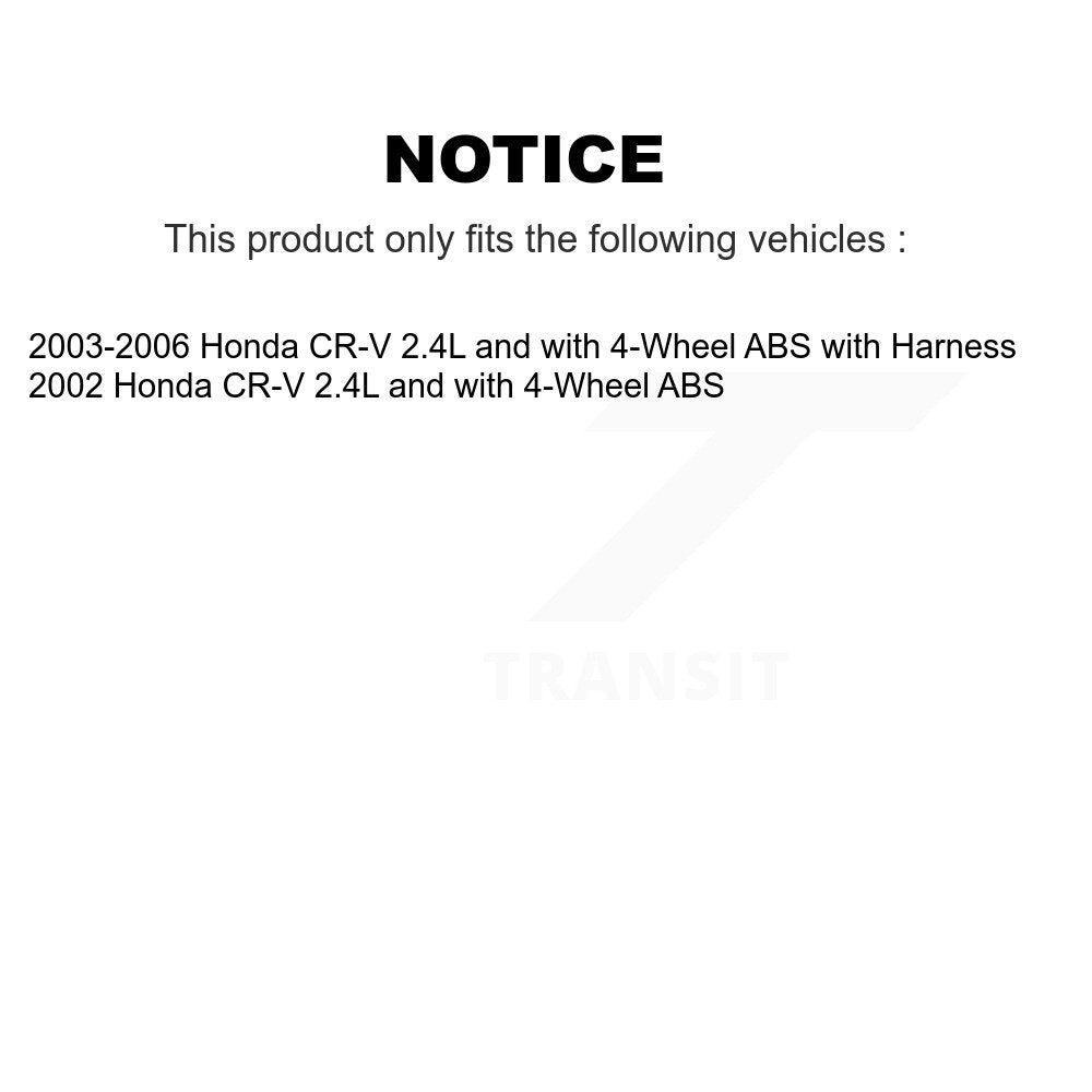 ABS Wheel Speed Sensor Rear Left SEN-2ABS0204 For Honda CR-V