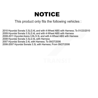 ABS Wheel Speed Sensor Rear Left SEN-2ABS0373 For Hyundai Sonata Azera