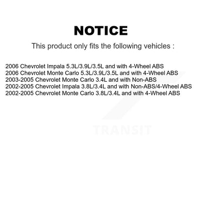 ABS Wheel Speed Sensor Wiring Harness Front Right SEN-2ABS0375 For Chevrolet
