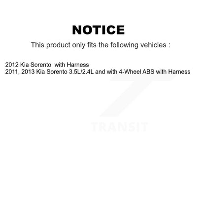 ABS Wheel Speed Sensor Front Left SEN-2ABS0511 For Kia Sorento with Harness