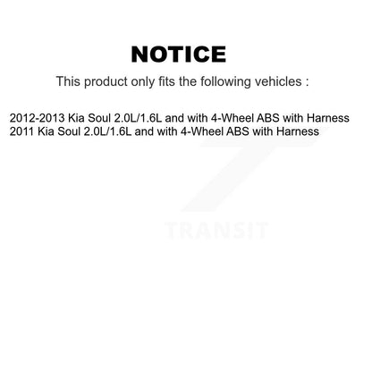 ABS Wheel Speed Sensor Front Left SEN-2ABS0529 For 11-13 Kia Soul with Harness