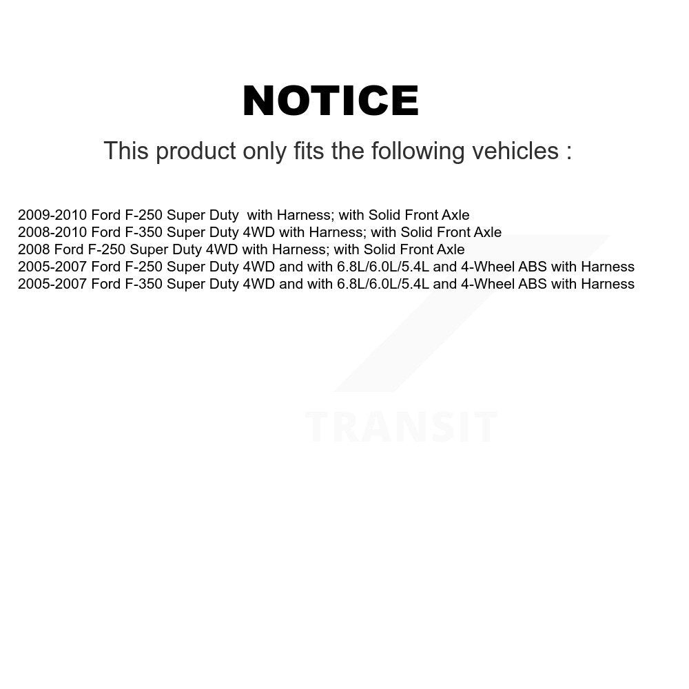 ABS Wheel Speed Sensor Front SEN-2ABS0532 For Ford F-350 Super Duty F-250