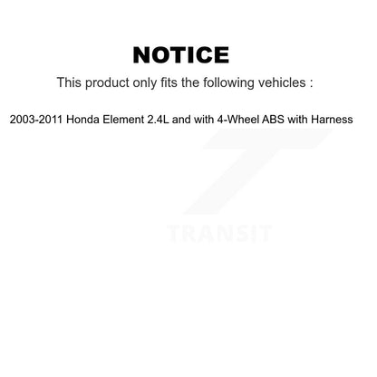 ABS Wheel Speed Sensor Front Left SEN-2ABS0786 For Honda Element with Harness