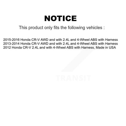 ABS Wheel Speed Sensor Rear Left SEN-2ABS0864 For Honda CR-V