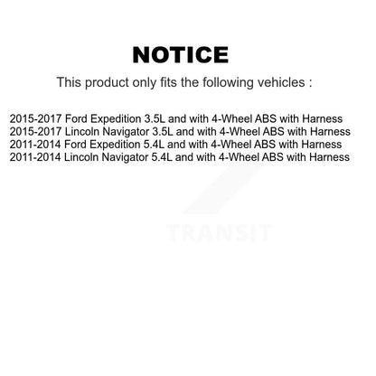 ABS Wheel Speed Sensor Rear SEN-2ABS0880 For Ford Expedition Lincoln Navigator