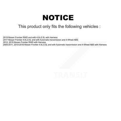 ABS Wheel Speed Sensor Rear Left SEN-2ABS1379 For Nissan Frontier