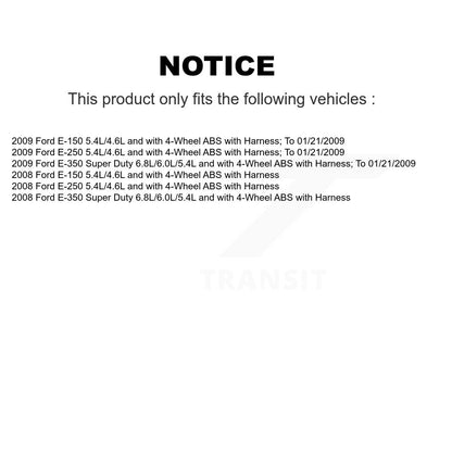 ABS Wheel Speed Sensor Left SEN-2ABS2446 For Ford E-350 Super Duty E-250 E-150