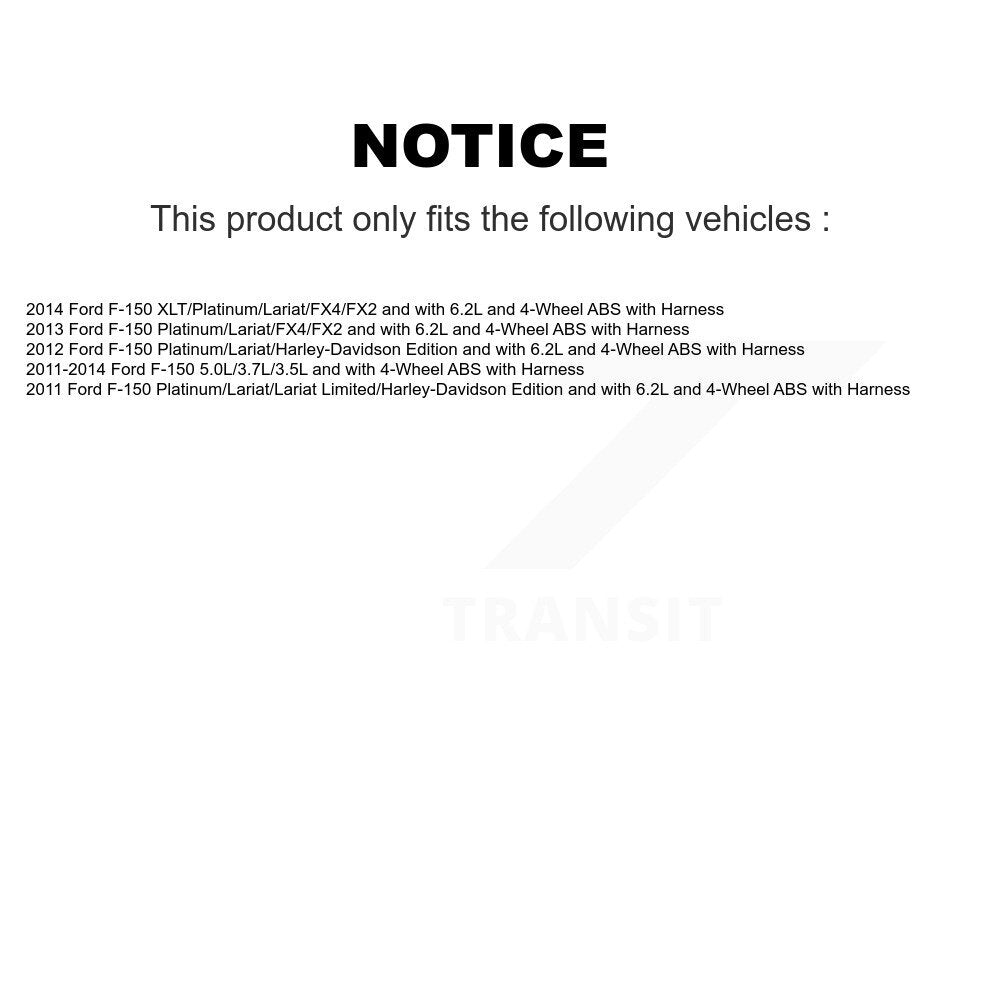 ABS Wheel Speed Sensor Rear Left SEN-2ABS2466 For Ford F-150 with Harness