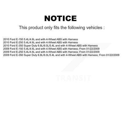 ABS Wheel Speed Sensor Front Left SEN-2ABS2535 For Ford E-350 Super Duty E-250