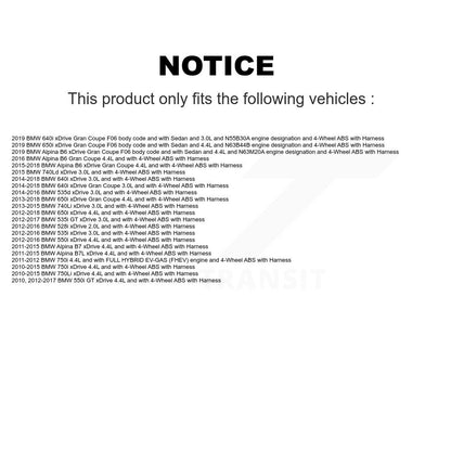 ABS Wheel Speed Sensor Front SEN-2ABS2540 For BMW 528i xDrive 535i 750i 535d GT