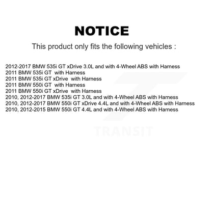 ABS Wheel Speed Sensor Rear SEN-2ABS2541 For BMW 535i GT xDrive 550i