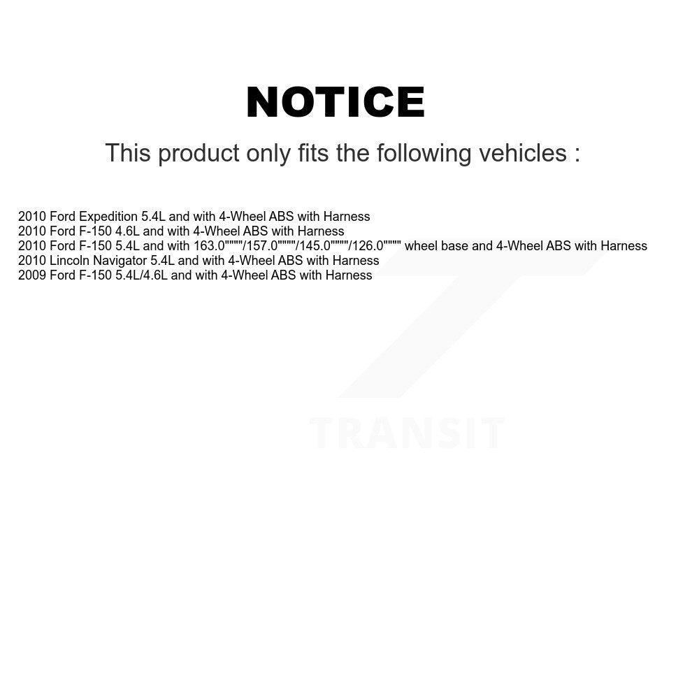 ABS Wheel Speed Sensor Front SEN-2ABS2572 For Ford F-150 Expedition Lincoln