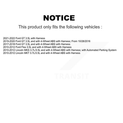 ABS Wheel Speed Sensor SEN-2ABS2582 For Ford Flex Lincoln MKS MKT GT