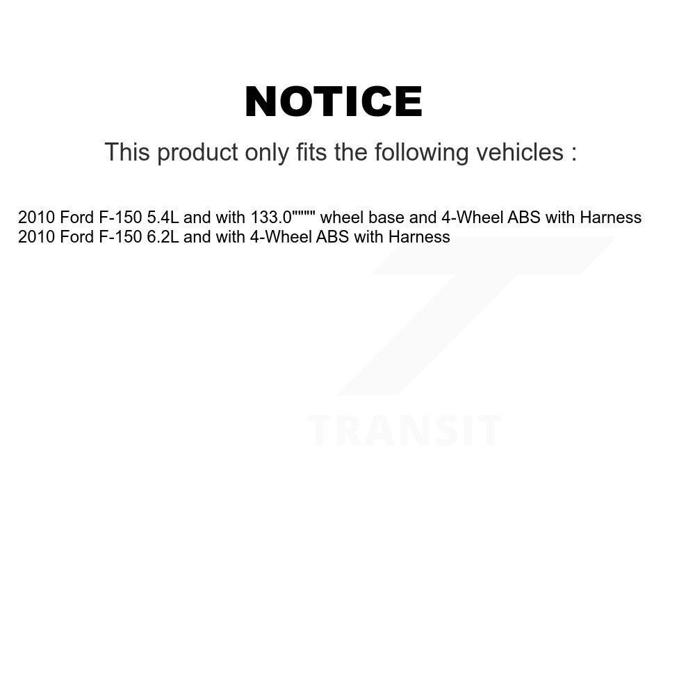 ABS Wheel Speed Sensor Front SEN-2ABS2586 For Ford F-150 with Harness