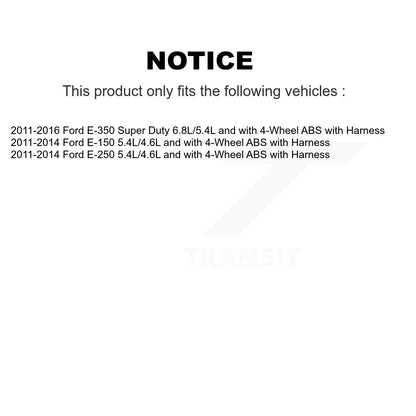 ABS Wheel Speed Sensor Rear Left SEN-2ABS2592 For Ford E-250 E-350 Super Duty