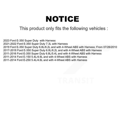 ABS Wheel Speed Sensor Front Left SEN-2ABS2594 For Ford E-350 Super Duty E-250