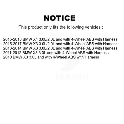ABS Wheel Speed Sensor Front SEN-2ABS2613 For BMW X3 X4 with Harness