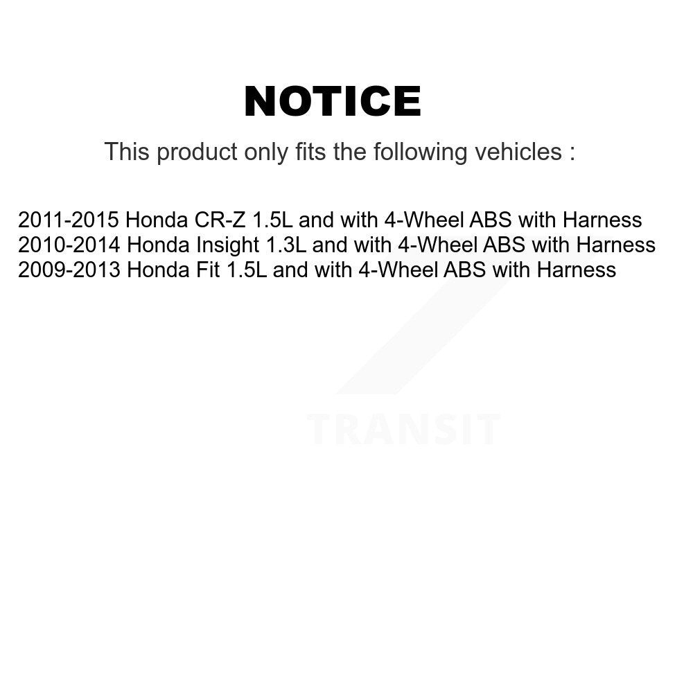 ABS Wheel Speed Sensor Front Left SEN-2ABS2642 For Honda Fit Insight CR-Z
