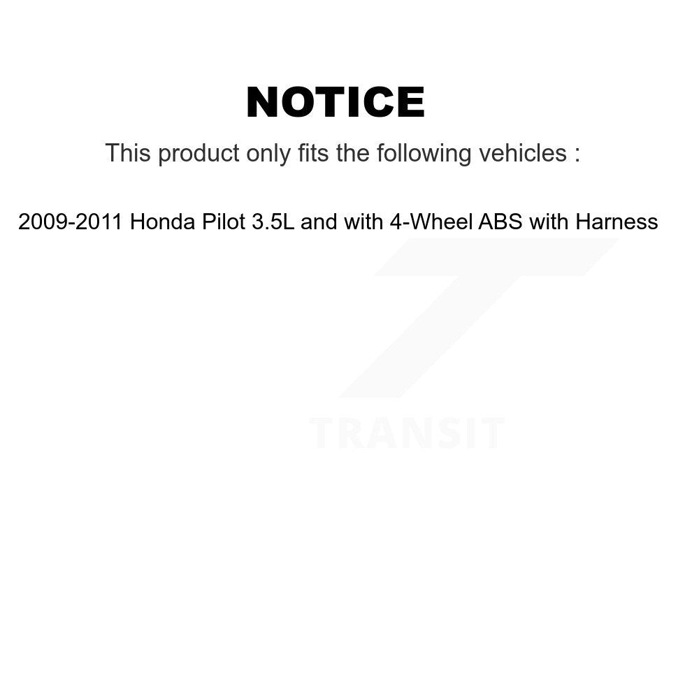 ABS Wheel Speed Sensor Rear Right SEN-2ABS2672 For Honda Pilot with Harness