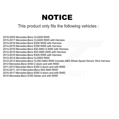 ABS Wheel Speed Sensor SEN-2ABS2683 For Mercedes-Benz E350 E400 E550 E250 CLS550