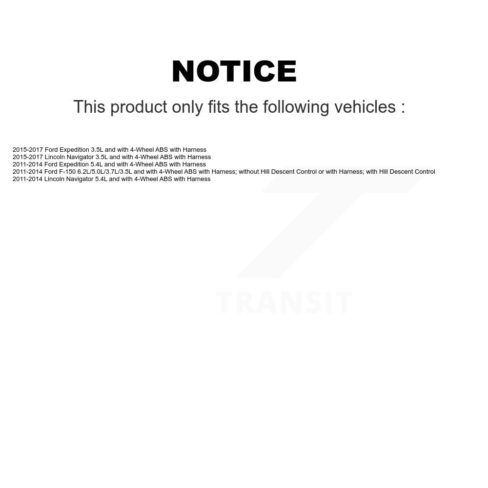 ABS Wheel Speed Sensor Front SEN-2ABS2695 For Ford F-150 Expedition Lincoln