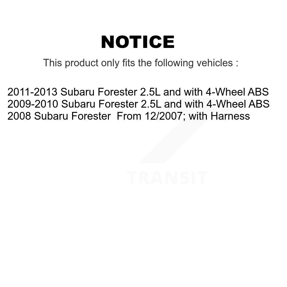 ABS Wheel Speed Sensor Rear Left SEN-2ABS2729 For Subaru Forester